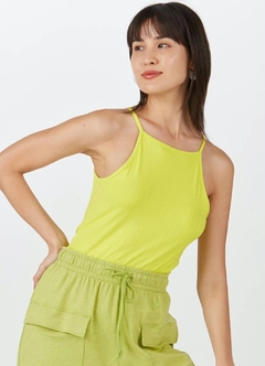 1000068765-00294 BLUSA MALWEE CANELADA VISCOSE AMARELO