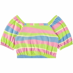 1000111533-DK80B BLUSA CROPPED MALWEE KIDS ESTAMPADA