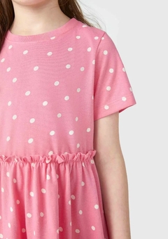 5B1G1AEN VESTIDO HERING KIDS RODADO EM POAS ROSA - comprar online