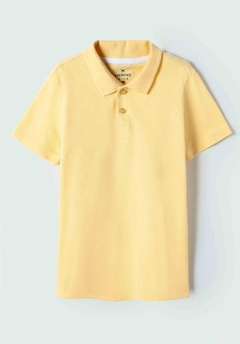 53E6YRBEN CAMISA POLO HERING KIDS MANGA CURTA EM PIQUET AMARELO