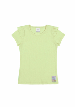 45790-018026 BLUSA ALAKAZOO CANELADA COM BABADO OMBROSAMARELO VIEW NEON