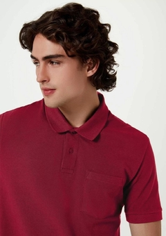 3M2ARVTEN CAMISA POLO MM MASC HERING VERMELHO