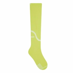 4750-001-988 MEIA ESPORTIVA SELENE AMARELO NEON/BRANCO