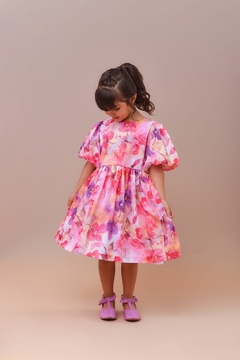 1058-11 VESTIDO LALOOK MARIA FLORES PINK - comprar online