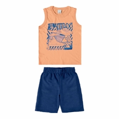 1000116305-02382 CONJUNTO MALWEE KIDS LARANJA