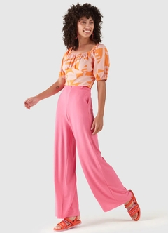 1000107385-01063 CALÇA MALWEE PANTALONA EM MOLETINHO ROSA