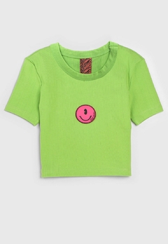 036.53.00765-39077 BLUSA COLCCI FUN SMILE VERDE