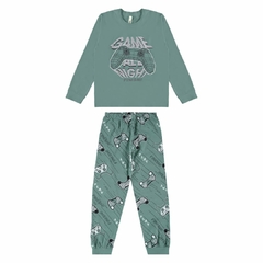 1000122513-00411 PIJAMA ML MALWEE KIDS VERDE CLARO