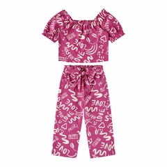 1000119029-DH96C CONJUNTO MALWEE KIDS ESTAMPADO ROSA