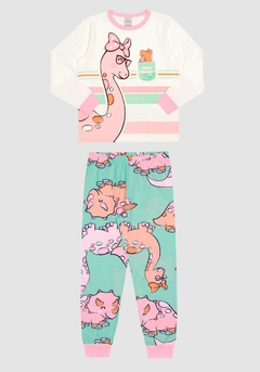 66598-Q8331R PIJAMA ALAKAZOO SOFT DINOS VERDE - comprar online