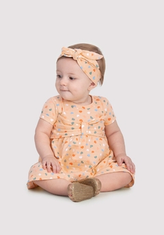 45961-Q7211R4 VESTIDO ALAKAZOO POLKA HEART LARANJA