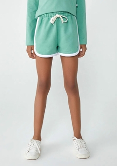 55RHWHAEN SHORT HERING KIDS EM MOLETOM VERDE