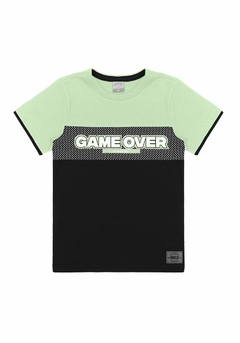 38835-000371 CAMISETA ALAKAZOO ESTAMPA GAME OVER VERDE