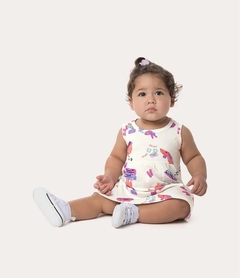 1000112564-DD70A VESTIDO MALWEE KIDS ESTAMPADO BRANCO