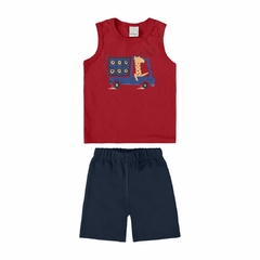 1000118896-02226 CONJUNTO MALWEE KIDS VERMELHO