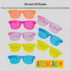 STVY28415 OCULOS CRISTAL C/FRASE UV400 (VERIFICAR DISPONIBILIDADE DE CORES E FRASES)