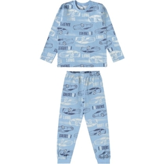 1000121927-DJ73A PIJAMA MALWEE KIDS AZUL CLARO CARRO