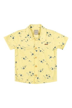 72055-2037 CAMISA COLORITTA ESTAMPADA AMARELO - comprar online