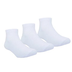 0008485 KIT MEIA LISA C/3 PARES PIMPOLHO CANO BAIXO BRANCO