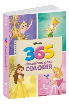 9788594720023 LIVRO INFANTIL 365 DESENHOS PARA COLORIR - PRINCESAS DISNEY