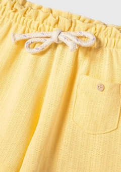 55DT1AEN SHORT HERING KIDS EM MALHA TEXTURIZADA AMARELO - comprar online