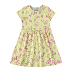 1000118954-DH96B VESTIDO MALWEE KIDS ESTAMPADO - comprar online