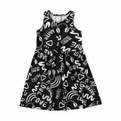 1000118953-DH96A VESTIDO MALWEE KIDS ESTAMPADO