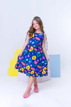 1059-3 VESTIDO LALOOK CATARINA AZUL ESCURO