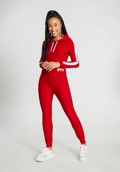 66643-0120752 CONJUNTO LUNENDER HITS EM MALHA CREPE VERMELHO