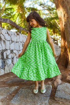 1084-4 VESTIDO LALOOK MIDI LASIE VERDE