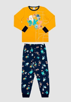 66454-Q8131R PIJAMA ALAKAZOO MONSTER MARINHO - comprar online