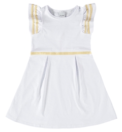 1000113044-00001 VESTIDO MALWEE KIDS EVASE BRANCO