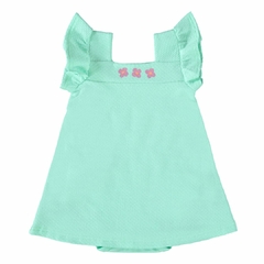 1000120340-00132 VESTIDO MALWEE KIDS EVASE VERDE