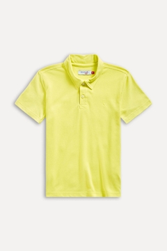 0073422-377 CAMISA POLO RESERVA MINI VERDE LIMA