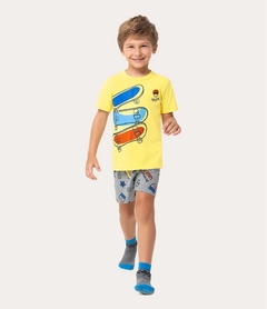 1000109606-00170 PIJAMA MALWEE KIDS AMARELO