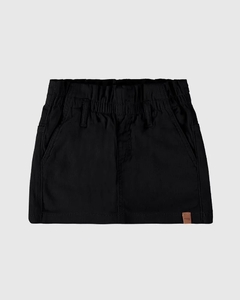 1000120184-00004 SHORTS SAIA MALWEE KIDS EM SARJA STRETCH PRETO