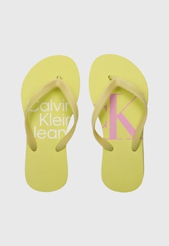 CG1PJ43CH524-0122 CHINELO CALVIN KLEIN KIDS AMARELO