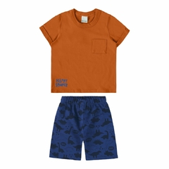 1000118909-00327 CONJUNTO MALWEE KIDS MARROM