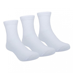 0008473 KIT MEIA LISA C/3 PARES PIMPOLHO CANO ALTO BRANCO