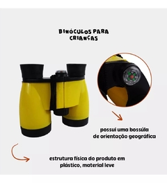 2060414 BINOCULO COM BUSSOLA TOYWHEEIS AMARELO