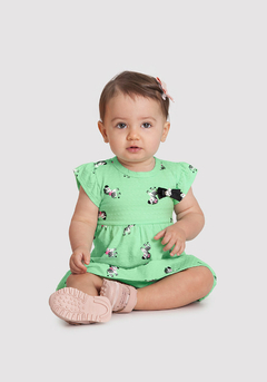 50838-Q3231RB VESTIDO ALAKAZOO ESTAMPA ABRAKAZEBRA VERDE