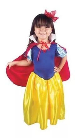 202020 FANTASIA BRANCA DE NEVE C/ CAPA AMARELO/AZUL