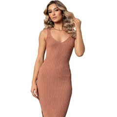 208678-1 VESTIDO MIDI TRICO NUDE