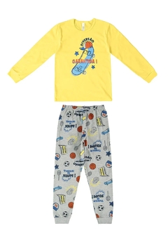 1000109554-00170 PIJAMA MALWEE KIDS AMARELO - comprar online