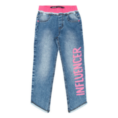 N0486-JS0001 CALCA ANIME JEANS COM TELA NEON