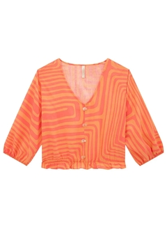 35517-Q5002R BLUSA CROPPED LUNENDER CONTORNOS LARANJA - comprar online