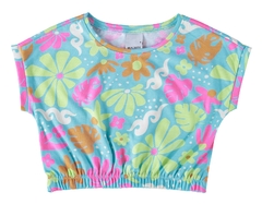 1000114858-DD47B BLUSA MALWEE KIDS ESTAMPADA BARRA ELÁSTICO AZUL