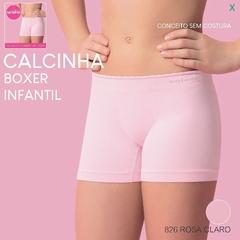 20610.001-826 CALCINHA SELENE BOXER SEM COSTURA ROSA