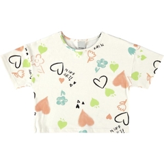 1000120202-DK90A BLUSA BOX MALWEE KIDS OFF WHITE GRAFITE