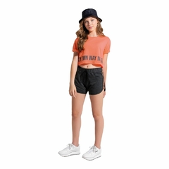 51664-12969 CONJUNTO AMORA TEEN LARANJA/PRETO